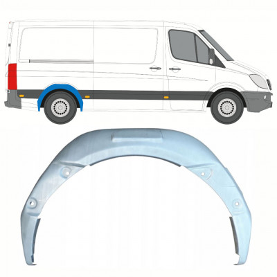 Mercedes Sprinter/Мерседес Спринтер 06- РЕМКОМПЛЕКТ ЗАДНЕГО КРЫЛА ВНУТРЕННИЙ ПРАВЫЙ