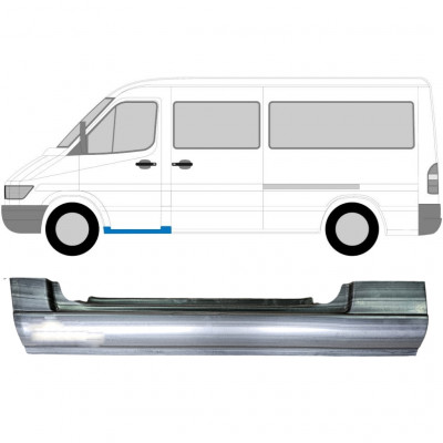 Mercedes Sprinter/Мерседес Спринтер 95- ПОРОГ ЛЕВЫЙ ПОД ПЕРЕДНЮЮ ДВЕРЬ (ОЦИНКОВАНО!) (Страна производства: Польша)
