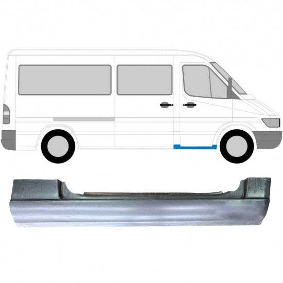 Mercedes Sprinter/Мерседес Спринтер 95- ПОРОГ ПРАВЫЙ ПОД ПЕРЕДНЮЮ ДВЕРЬ (ОЦИНКОВАНО!) (Страна производства: Польша)